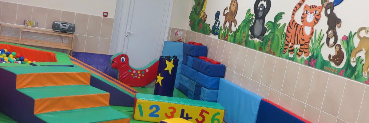 Indoor soft play area at Caego Day Nursery in Wrexham